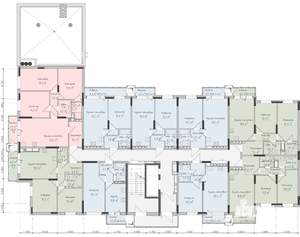 3-к квартира, строящийся дом, 87м2, 2/17 этаж