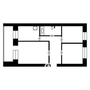 3-к квартира, вторичка, 60м2, 2/10 этаж