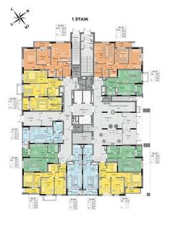 2-к квартира, вторичка, 44м2, 1/17 этаж