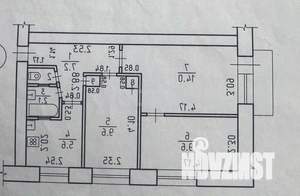 3-к квартира, вторичка, 51м2, 5/5 этаж