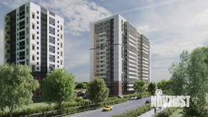 2-к квартира, строящийся дом, 49м2, 1/17 этаж