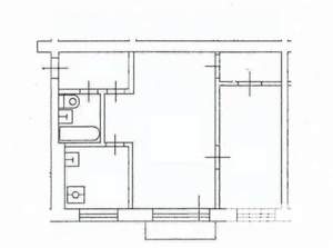 2-к квартира, вторичка, 44м2, 2/5 этаж