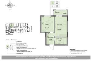1-к квартира, вторичка, 38м2, 1/18 этаж