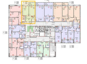 2-к квартира, вторичка, 38м2, 7/17 этаж