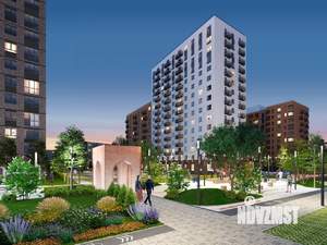 2-к квартира, строящийся дом, 57м2, 4/17 этаж