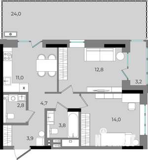Фото квартиры на продажу (1)