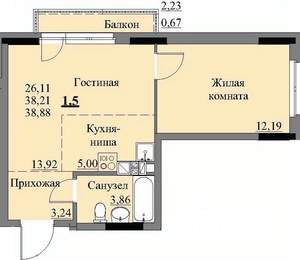 Фото квартиры на продажу (1)