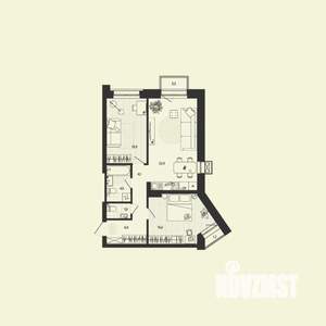 2-к квартира, вторичка, 67м2, 4/6 этаж
