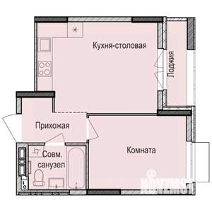 1-к квартира, строящийся дом, 36м2, 4/17 этаж