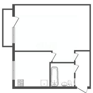 1-к квартира, вторичка, 31м2, 5/5 этаж