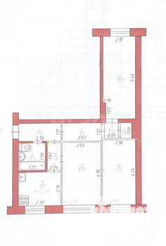 3-к квартира, вторичка, 50м2, 1/5 этаж