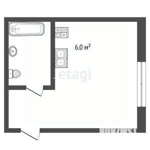 Студия квартира, вторичка, 18м2, 1/3 этаж
