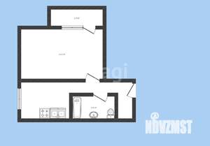 1-к квартира, вторичка, 28м2, 5/5 этаж