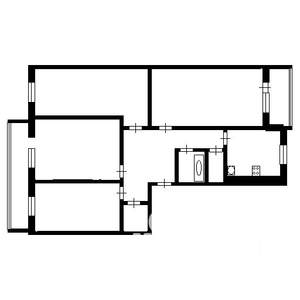 4-к квартира, вторичка, 69м2, 9/9 этаж