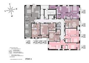 2-к квартира, строящийся дом, 65м2, 6/17 этаж