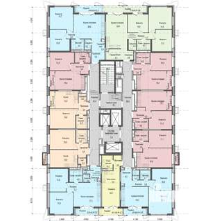 1-к квартира, строящийся дом, 35м2, 5/25 этаж