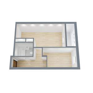 1-к квартира, вторичка, 43м2, 2/17 этаж