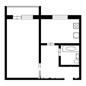 1-к квартира, вторичка, 33м2, 4/10 этаж