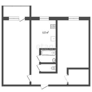 2-к квартира, вторичка, 42м2, 2/5 этаж