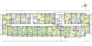 3-к квартира, сданный дом, 58м2, 4/17 этаж