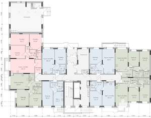 2-к квартира, строящийся дом, 62м2, 1/17 этаж