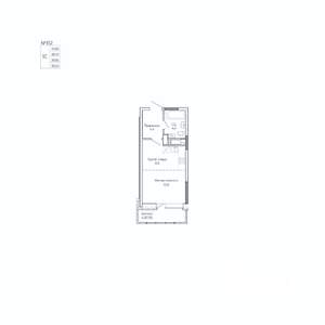 Студия квартира, вторичка, 33м2, 17/17 этаж