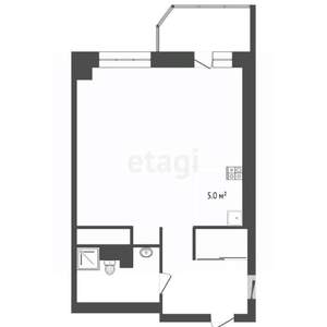Студия квартира, вторичка, 35м2, 5/16 этаж