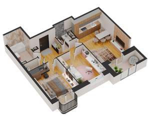 2-к квартира, вторичка, 73м2, 16/17 этаж