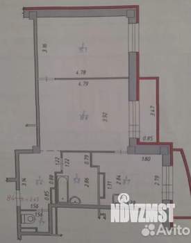 2-к квартира, вторичка, 57м2, 11/17 этаж