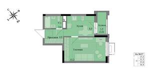 1-к квартира, вторичка, 33м2, 16/17 этаж