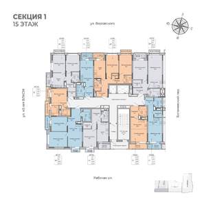 Студия квартира, строящийся дом, 35м2, 15/17 этаж