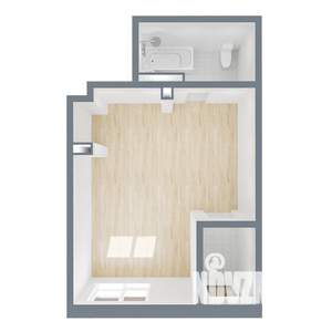 Студия квартира, вторичка, 45м2, 1/17 этаж