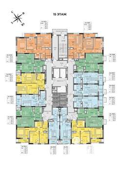 2-к квартира, вторичка, 45м2, 15/17 этаж