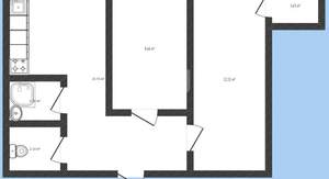 2-к квартира, вторичка, 44м2, 7/9 этаж