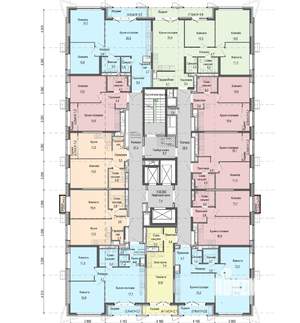 3-к квартира, строящийся дом, 79м2, 15/25 этаж