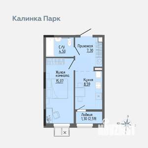 1-к квартира, вторичка, 36м2, 11/17 этаж