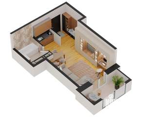 Студия квартира, вторичка, 37м2, 6/17 этаж