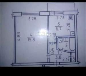 1-к квартира, вторичка, 29м2, 8/9 этаж