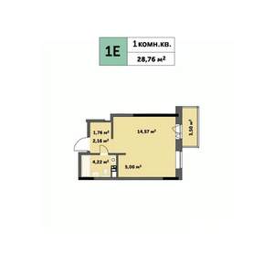 Студия квартира, строящийся дом, 29м2, 17/26 этаж