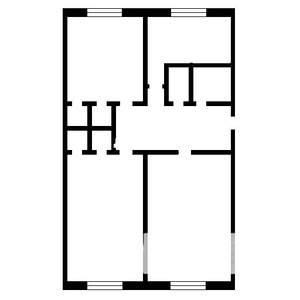 3-к квартира, вторичка, 66м2, 1/5 этаж
