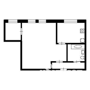 2-к квартира, вторичка, 39м2, 5/5 этаж