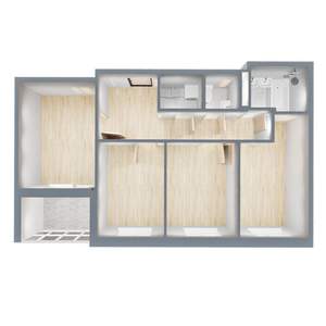 3-к квартира, вторичка, 67м2, 13/17 этаж