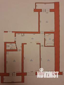 3-к квартира, вторичка, 94м2, 8/11 этаж