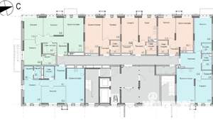 2-к квартира, строящийся дом, 60м2, 1/17 этаж