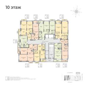 Студия квартира, строящийся дом, 26м2, 10/17 этаж