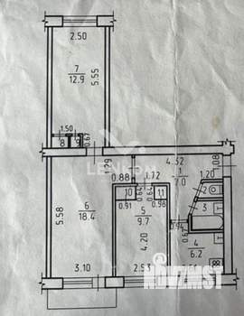 3-к квартира, вторичка, 59м2, 5/5 этаж