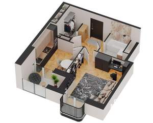 1-к квартира, вторичка, 47м2, 16/17 этаж