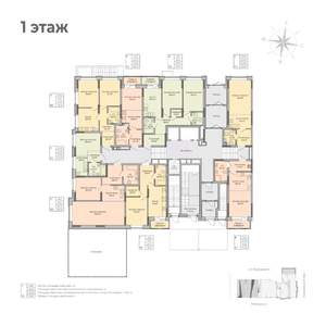Студия квартира, строящийся дом, 28м2, 1/17 этаж