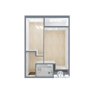 1-к квартира, вторичка, 44м2, 4/17 этаж