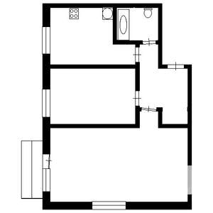 2-к квартира, вторичка, 45м2, 5/5 этаж